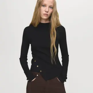 MANGO - Chompa Manga Larga Mujer