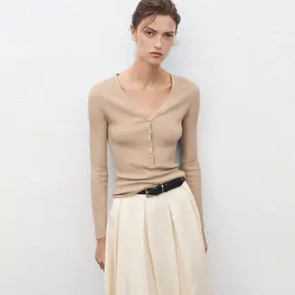 MANGO - Chompa Manga Larga Mujer