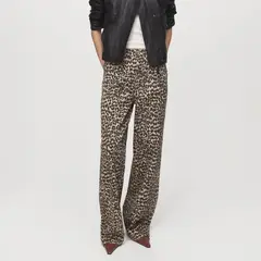 MANGO - Jean Straight Tiro Alto Mujer