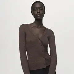 MANGO - Cardigan Manga Larga Mujer