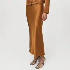 MANGO - Falda Larga Mujer