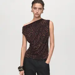 MANGO - Top Asimétrico Mujer