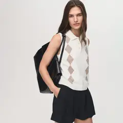 MANGO - Chaleco Rombos Mujer