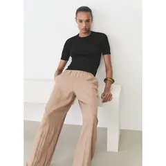 MANGO - Polo Chompa Manga Corta Mujer