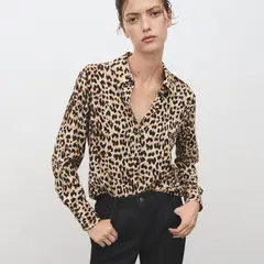 MANGO - Blusa Manga Larga Mujer