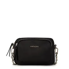 AMPHORA - Cartera Crossbody Denis Negro