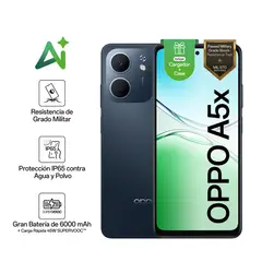 OPPO - Celular A5x 4gb + 128gb Azul