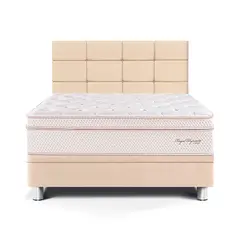 PARAISO - Dormitorio Boxet Blocks Royal Dynasty 2 Plz + 2 Almohadas Viscoelásticas + Protector