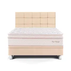 PARAISO - Dormitorio Boxet Blocks Royal Dynasty Queen + 2 Almohadas Viscoelásticas