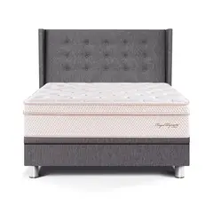 PARAISO - Dorrmitorio Boxet Gold Royal Dynasty 2 Plz + 2 Almohadas Viscoelásticas