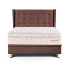 PARAISO - Dorrmitorio Boxet Gold Royal Dynasty Queen + 2 Almohadas Viscoelásticas + Protector