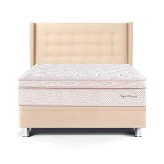 PARAISO - Dorrmitorio Boxet Gold Royal Dynasty Queen + 2 Almohadas Viscoelásticas + Protector