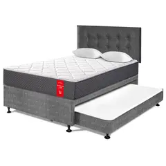PARAISO - Dormitorio Divan Su Majestad De Lujo 2plz Charcoal