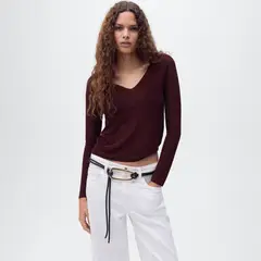 MANGO - Chompa Manga Larga Mujer