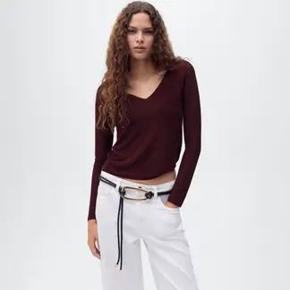 MANGO - Chompa Manga Larga Mujer