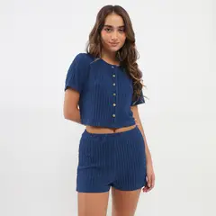 DENIMLAB - Polo Manga Corta Mujer