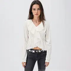 MANGO TEEN - Blusa Manga Larga Mujer