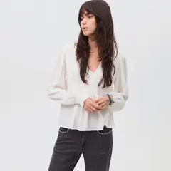 MANGO TEEN - Blusa Manga Larga Mujer