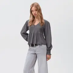 MANGO TEEN - Blusa Manga Larga Mujer