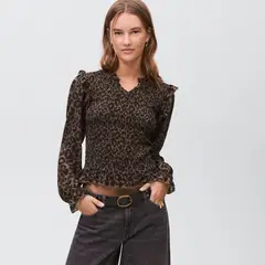 MANGO TEEN - Blusa Manga Larga Mujer