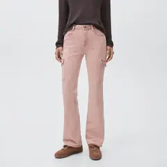 MANGO TEEN - Jean Flare Tiro Medio Mujer