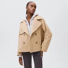 MANGO TEEN - Trench Corto Mujer