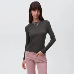 MANGO TEEN - Polo Manga Larga Mujer