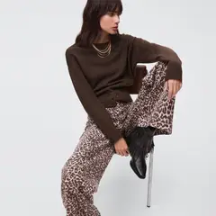 MANGO TEEN - Jean Wide Leg Tiro Medio Mujer