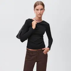 MANGO TEEN - Polo Manga Larga Mujer