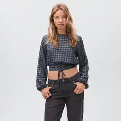 MANGO TEEN - Blusa Manga Larga Mujer
