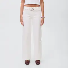 MANGO TEEN - Jean Wide Leg Tiro Bajo Mujer