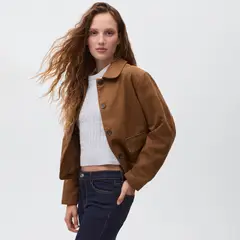 MANGO TEEN - Casaca Efecto Suede Mujer