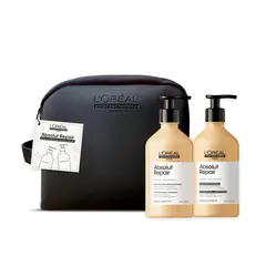 LOREAL PROFESSIONNEL - Pack Absolut Repair: Shampoo 500ml + Acondicionador 500ml Para Cabello Dañado