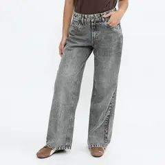 SYBILLA - Jean Wide Leg Tiro Medio Mujer