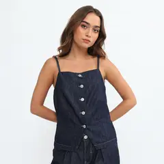 DENIMLAB - Top Denim Mujer