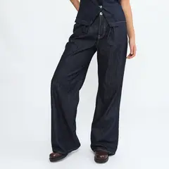 DENIMLAB - Jean Wide Leg Tiro Alto Mujer