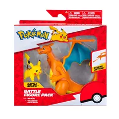 POKEMON - Pack X2 Figuras Charizard y Pikachu