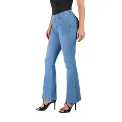 VRP BY VIVIANA RIVAS PLATA - Pantalón Boot Cut Tiro Alto Mujer