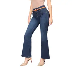 VRP BY VIVIANA RIVAS PLATA - Pantalón Flare Tiro Alto Mujer