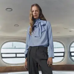 MANGO - Blusa Manga Larga Mujer