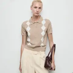 MANGO - Cardigan Manga Corta Mujer