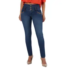 VRP BY VIVIANA RIVAS PLATA - Jean Skinny Tiro Alto Mujer
