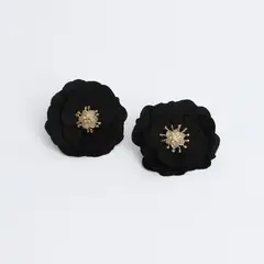 ROXANA PARDO - Arete Flor Tela Basement X