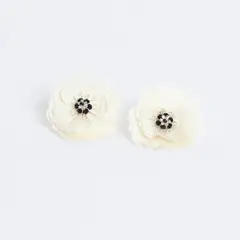 ROXANA PARDO - Arete Flor Tela Basement X