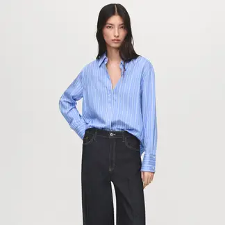 MANGO - Blusa Manga Larga Mujer