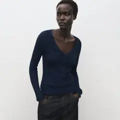 MANGO - Chompa Manga Larga Mujer