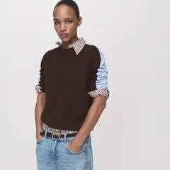 MANGO - Chompa Manga Larga Mujer