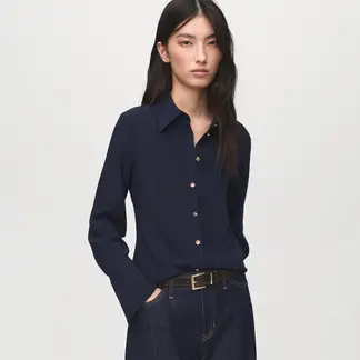 MANGO - Blusa Manga Larga Mujer