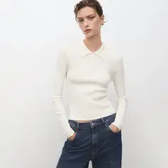 MANGO - Chompa Manga Larga Mujer