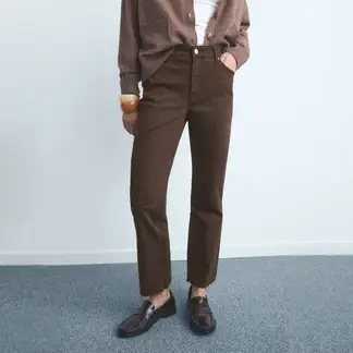 MANGO - Jean Flare Tiro Medio Mujer